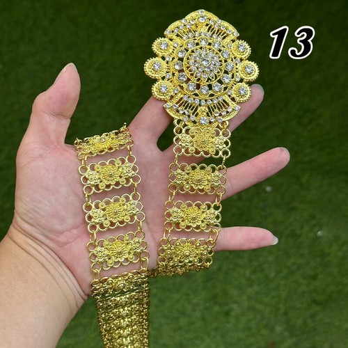Cinture cave multi stile Thai Dai in lega dorata gioielli/bracciale/corona accessorio - Foto 16 di 44