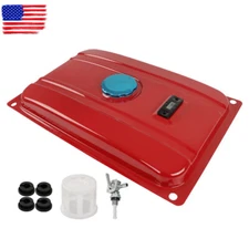 3.9 Gallon Universal Secondary Fuel Gas Tank Generator Petcock Filter Gauge Cap