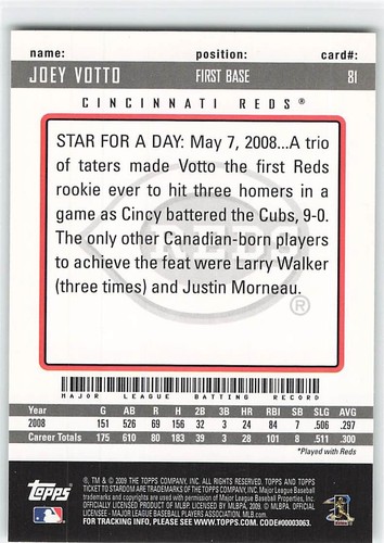 Joey Votto Cards - Base Cards, Inserts, etc. - You Pick - Listing 1 of 2! - Picture 57 of 473