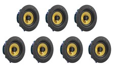 7 Pack - TDX 6.5" 2-Way Ceiling Wall Home Theater Speaker Flush Mount White New