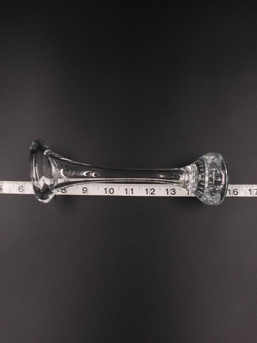 G Lindkvist Urshult Sweden Glass Bud Vase Bullicante Clear 8.25" Vintage - Picture 8 of 8