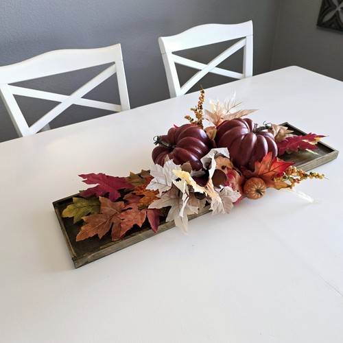 Thanksgiving Table Decor Pumpkin Centerpiece Traditional Fall Table Arrangement - Picture 17 of 18