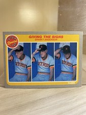 1985 Fleer Baseball Card #628 Giving The Signs/Sparky Anderson
