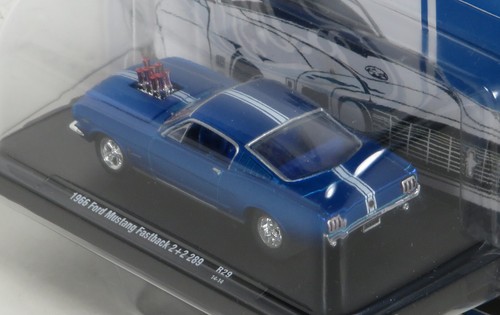 M2 Machines R29 Auto Drivers 1966 Ford Mustang Fastback 2+2 289 Blue 1:64 Y - Picture 4 of 5