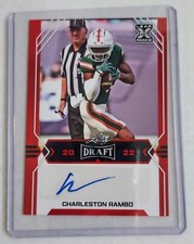 2022 *Charleston Rambo* Leaf Draft XRC Rookie - AUTOGRAPH 