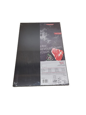 Schneidebrett 45x30 cm schwarz HACCP für gegartes Fleisch   Fackelmann