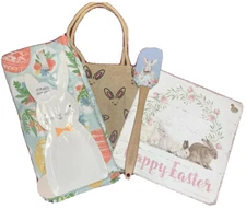 Easter Basket Bag Gift Lot, Spring Gathering, Ciroa, Quill To Paper By Sixtrees