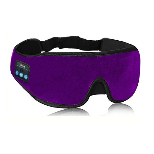 Mujeres Hombres Música 3D Dormir Máscara de Ojos Apagón con Auriculares Bluetooth Altavoces - Imagen 16 de 16