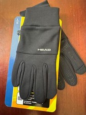 Head Touchscreen Ultrafit Gloves Running Mens Sensatec Stretch in Black Large