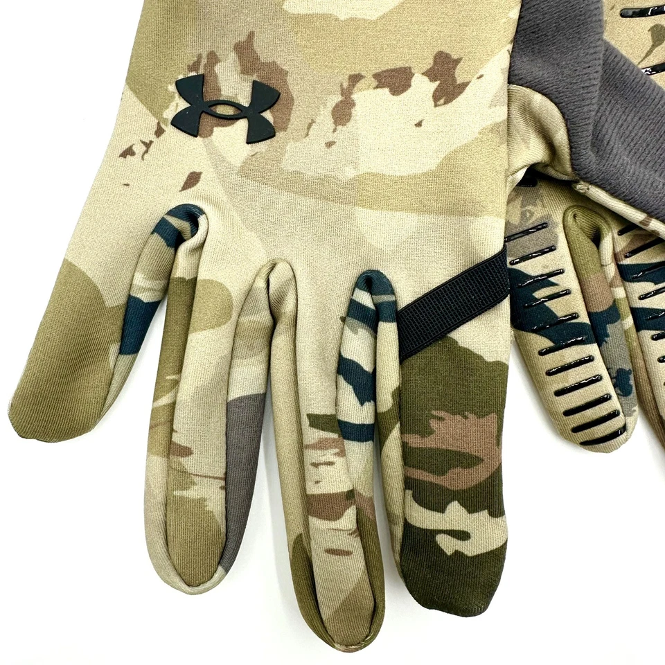 Under Armour Early Season Storm Liner Barren Camo Hunt Gloves 1377509-989 Medium - Image 3 of 4