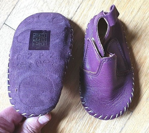 EASY PEASY Kinder/Baby/Krabbelschuhe/Hausschuhe--Gr.20/21--feines Ökoleder--Neu - Bild 4 von 5