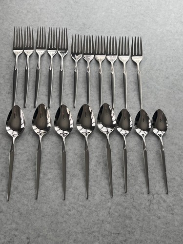 19 Stück Vintage Sears Fashion Stainless USA CORINTH Glossy - Bild 1 von 12