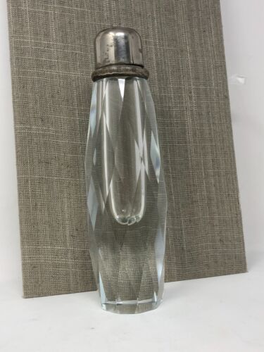 Macina pepe cristallo vintage Art Déco taglio moderno mulino piastra argento alta 8 - Foto 3 di 13