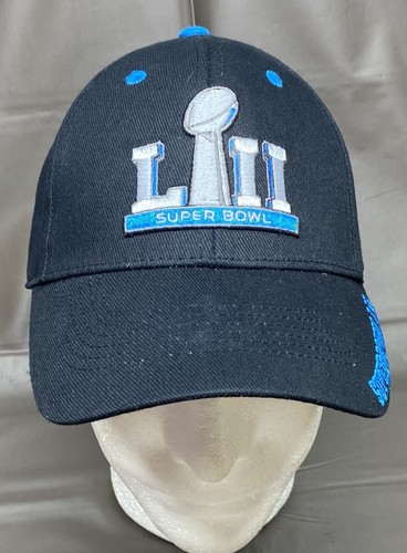 Super Bowl LII 52 NFL Team Apparel Adjustable Hat Cap Eagles Patriots - Picture 1 of 10