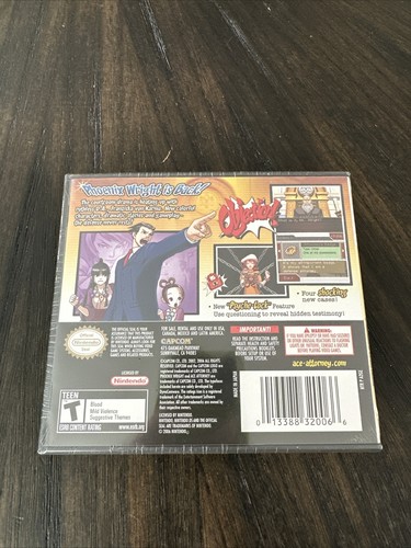 Brand New Sealed Nintendo DS Game Phoenix Wright Ace Attorney Justice For All - Picture 2 of 10