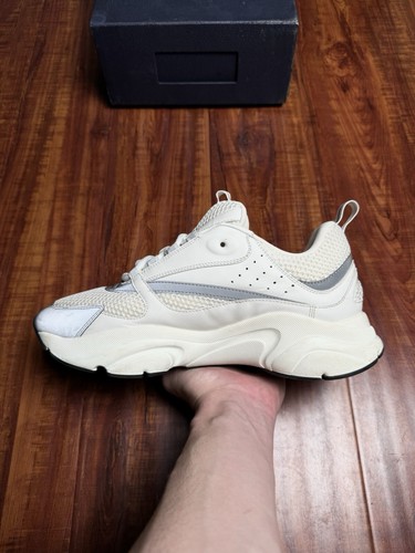 Dior B22 Reflective Mens White Grey Sneakers - Size 44D 11US - SHIPS ASAP - Picture 5 of 7