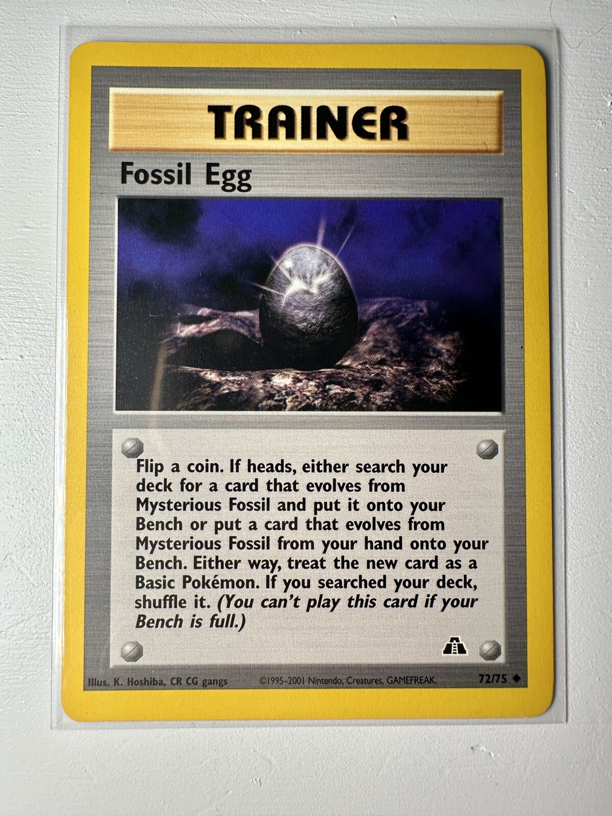 Fossil Egg 72/75 - Neo Discovery - Uncommon Pokémon Card Excellent Condition
