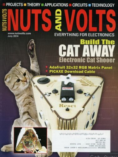 Nuts and Volts Magazine July 2014 Build the Cat Away Electronic Cat Shooer - Picture 1 of 2
