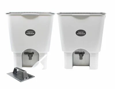 Set Cestino Bokashi di 2 Composter Da Cucina Naturale Da Interno con 1 KG Bran