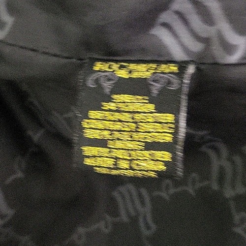 Y2K Retro ROCAWEAR Moto Style Jacket w/Mixed Fabrics, Ruching in Black Size M - Picture 10 of 12