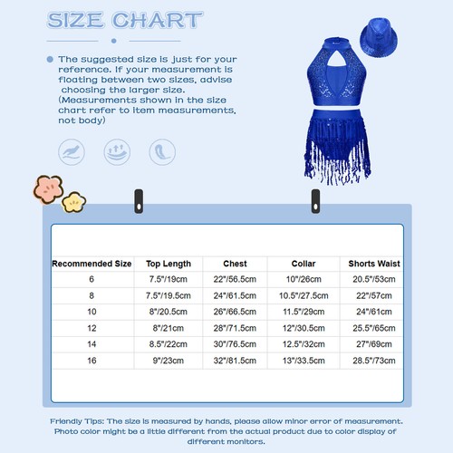 Kinder Mädchen Set Patchwork Tanzkleidung Ballett Outfit Crop Top Stehkragen Wettbewerb - Bild 24 von 53