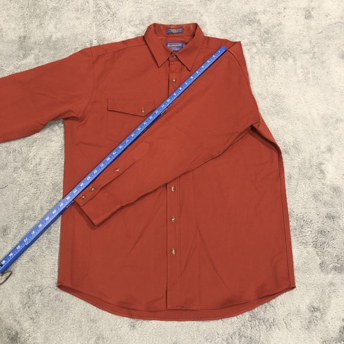 Vintage Pendleton hochwertiges langes Western Workwear Utilities Schurwolle Hemd für Herren L - Bild 7 von 11