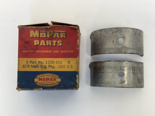 1937-1954 Chrysler Desoto 6 Cylinder Main Bearing Package 1238452 NOS - Picture 2 of 9