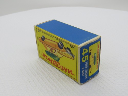 Vintage 1965 Lesney Matchbox #45 Ford Corsair & Boat w/Original Box England - Picture 12 of 13
