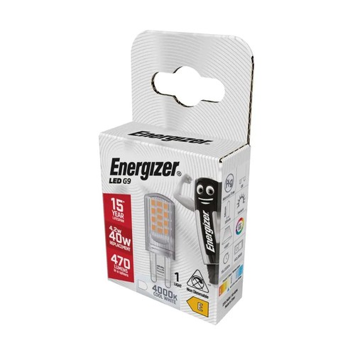 Energizer LED G9 Capsule Bulbs 4.2W = 40W 470lm Warm Cool Daylight Non/Dimmable - Picture 6 of 30