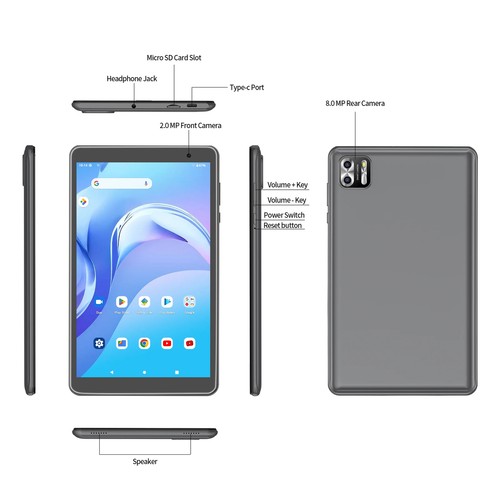8 Inch Tablet Android 13 64GB ROM,1TB Expand 1280x800 IPS Screen 5000MAH Battery - Picture 19 of 23