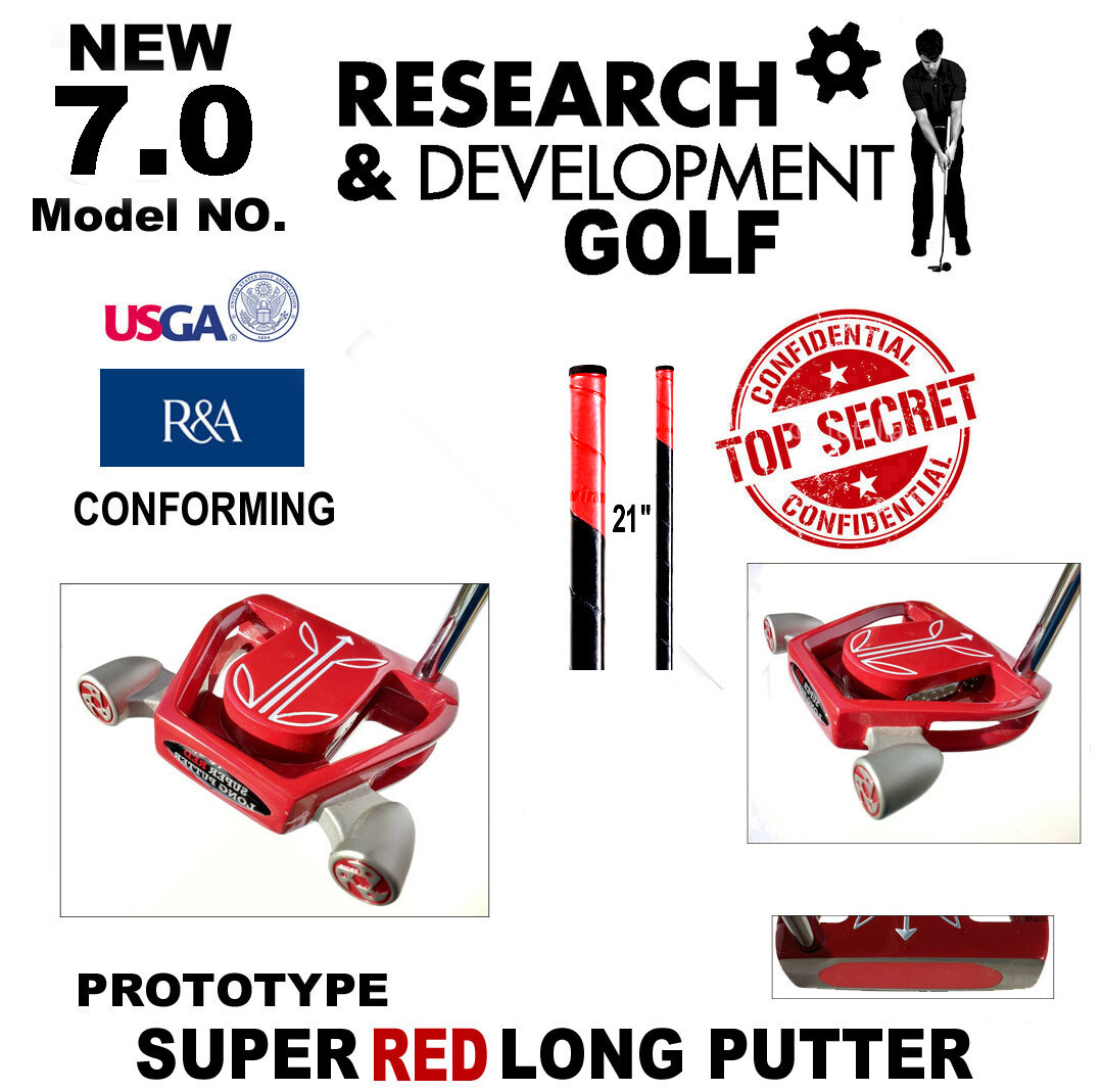 LH HAND SUPER LONG PUTTER 48" FOR LANGER STYLE LONG PUTTING WHT /BLK WITH COVER eBay