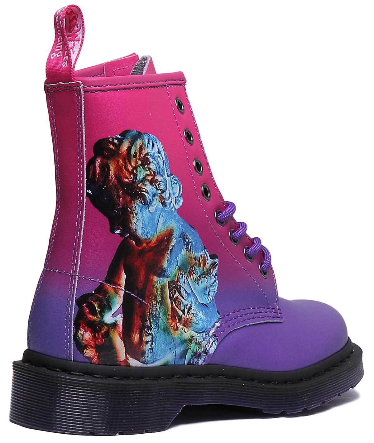 Dr Martens 1460 técnica técnica 1460 de cuero para mujer rosadodo púrpura botas al Tobillo tamaño de Reino Unido 3 - 8 8a87b9 Dr Martens 1460 técnica técnica 1460 de cuero para mujer rosadodo púrpura botas al Tobillo tamaño de Reino Unido 3 - 8 8a87b9