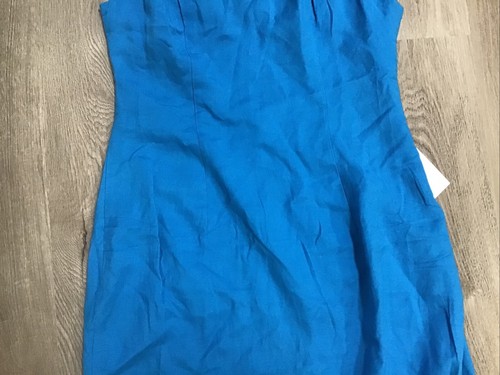 NWT ASTR The Label Bright Blue Open Back Linen Blend Dress Women’s Size XS NEW - Picture 3 of 13