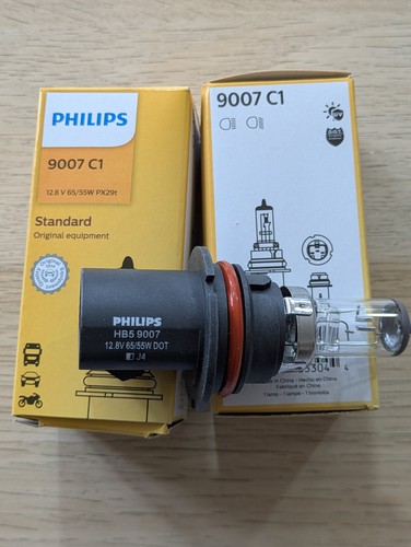 Bombillas (juego de 2) Philips 9007 HB5 faros de carretera - Imagen 1 de 2