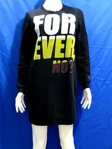 KENZO-PARIS-LONG-SLEEVED-SWEATER-DRESS-BLACK-SIZE-S