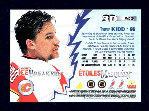 1996-97 Pinnacle McDonald's 3D Ice Breakers You Pick From The List - Picture 101 of 135