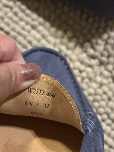 Samuel Hubbard Women's 8M Blue Suede Loafer Preppy Academia - Picture 7 of 8