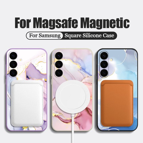 Shockproof Case For Samsung S25 S24 S23 S22 Ultra S21 FE Marble Magnetic Cover - Picture 5 of 37