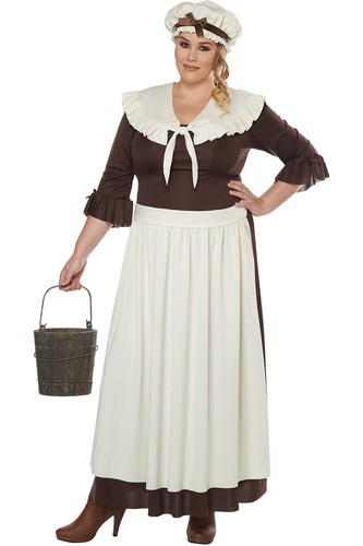 Kalifornien Kostüm KOLONIAL VILLAGE FRAU/PLUS Erwachsene Frauen Halloween Outfit01752
