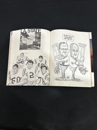 1971 Orange Bowl Football Program LSU vs Nebraska Tommy Casanova, Bert Jones *5 - Foto 7 di 18