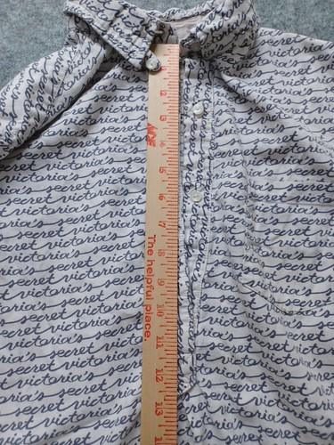 Victorias Secret Top kleine Bluse LOGO 1/4 Knopf - Vintage? - Bild 11 von 18