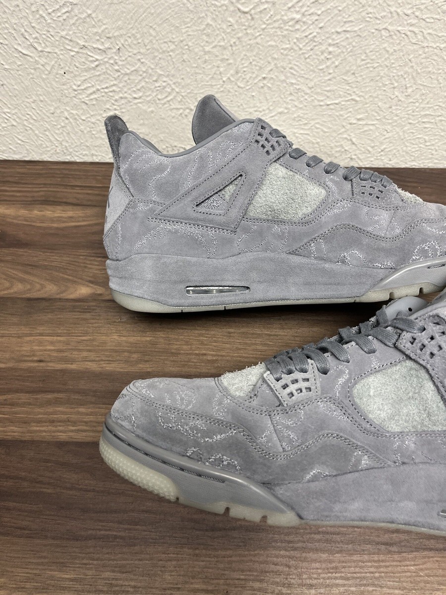 AIR JORDAN 4 RETRO KAWS COOL GREY MEN'S SIZE 14 OG BOX AIR JORDAN 4 RETRO KAWS COOL GREY MEN'S SIZE 14 OG BOX