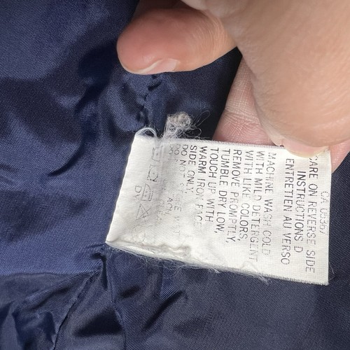 VINTAGE Columbia x LL Bean Jacket Womens Medium Intercept Blue Full Zip Hood - Picture 16 of 17