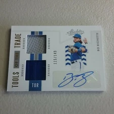 Bo Bichette Absolute Tools Of The Trade Autographed Player Worn #TOT2-BO 115/149
