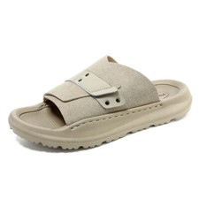 Men's Genuine Leather Slide Sandal Men's Outdoor Sports Slippers Beach Sandals