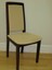 rosewood dining chair with light beige fabric upholstered,skovby made in denmark