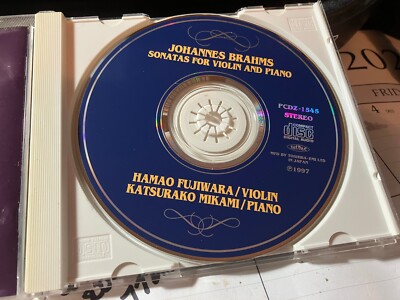 JOHANNES BRAHMS - SONATAS FOR VIOLIN AND PIANO JAPAN IMPORT