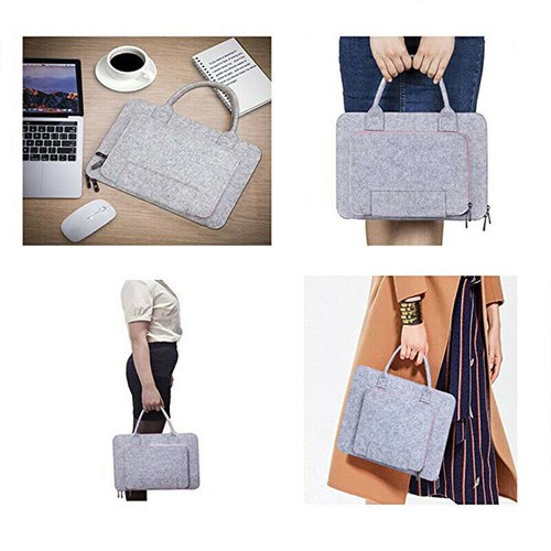 Laptoptasche Handtasche Filz Sleeve Hülle für 17" 17.3" Zoll Notebook Cover Case - Bild 3 von 10