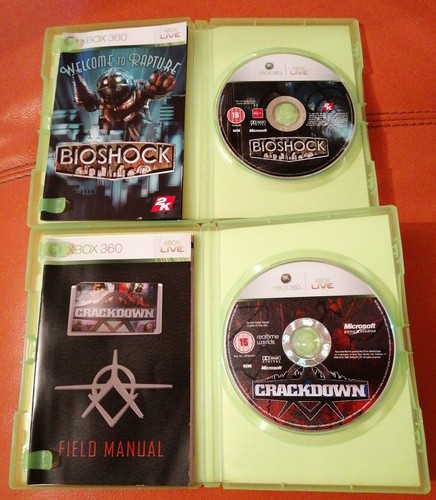 MICROSOFT XBOX 360 5 GAMES BUNDLE CRACKDOWN BIOSHOCK PHANTASY STAR SPLINTER CELL - Picture 2 of 5