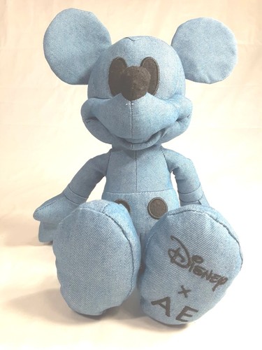 Peluche Denim Mickey Mouse AE American Eagle Disney Edición Limitada Nuevo Sin Etiquetas - Imagen 11 de 11